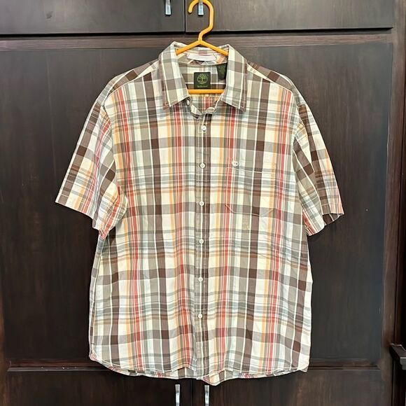 Timberland Plaid Button Front Shirt - Picture 1 of 4